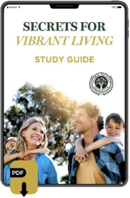 Secrets for Vibrant Living Study Guide, a PDF download